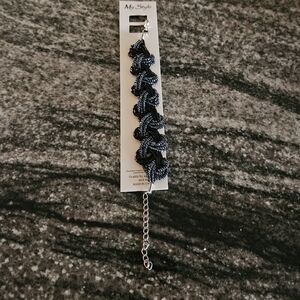 Black and Silver Women's Bracelet